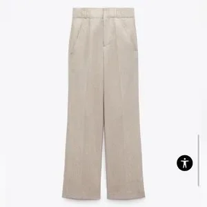 パンツ ZARA WIDE TROUSERS LIMITED EDITION 42 ZARA Pleated Tuxedo Wide-leg Pants, Limited Edition, S/Small